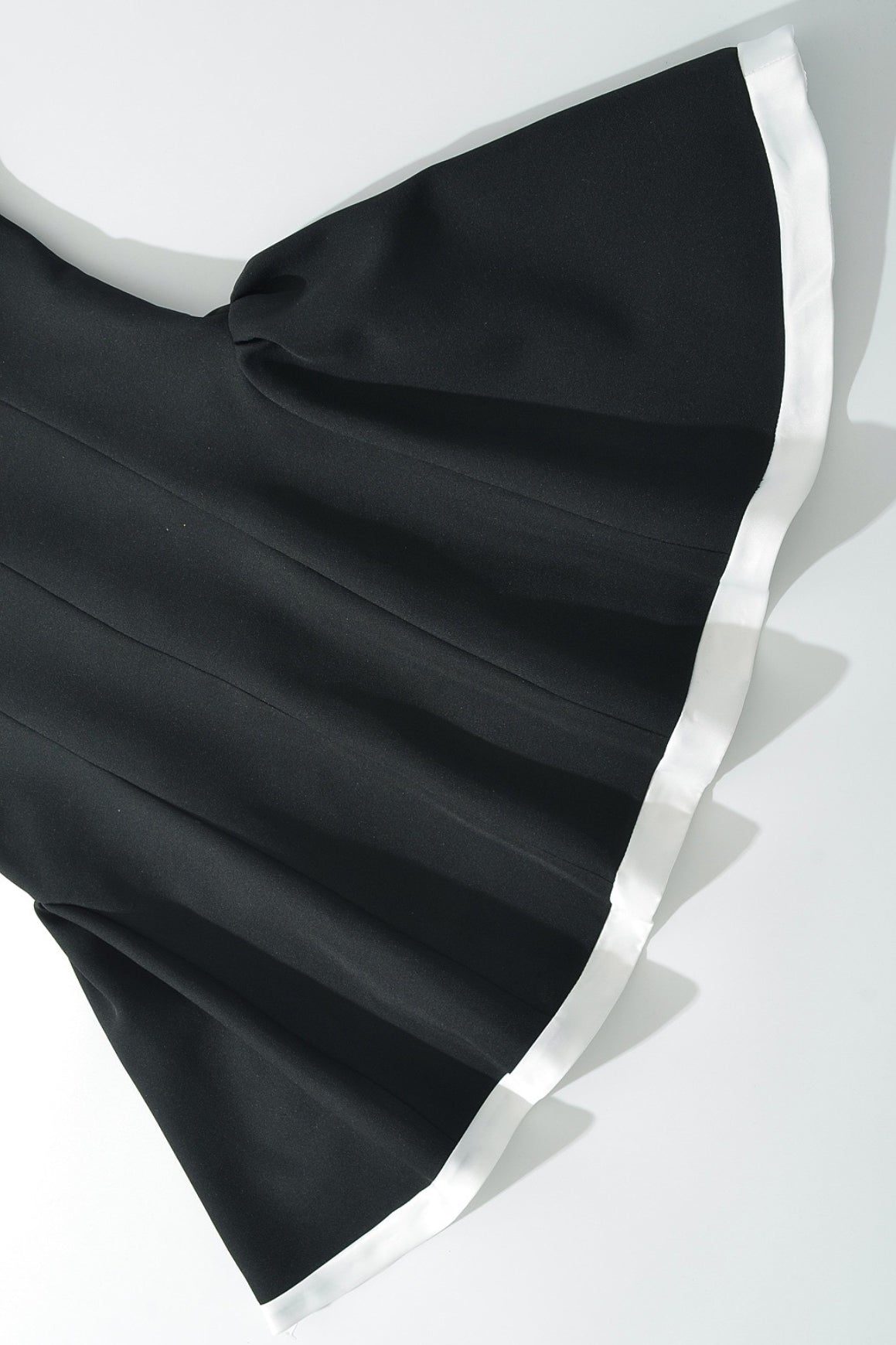 Contrast Fold Over Off Shoulder Pleated Fit And Flare Mini Dress