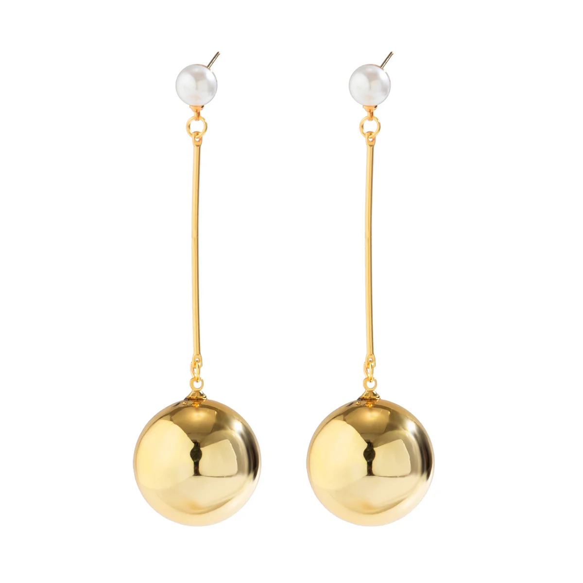 Trendy CCB Ball Jewelry Set for Women - Statement Necklace and Earrings with Exaggerated Beaded Design /vestes novas