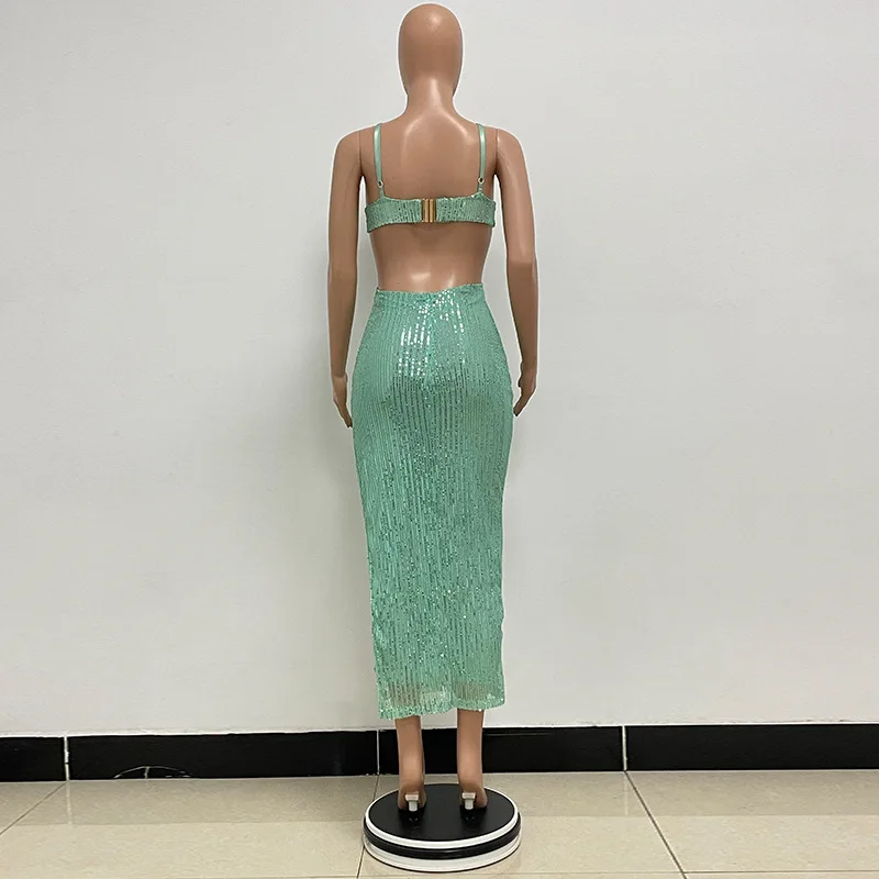 Sexy Hollow High Waist Slit Evening Dress Fashion Sequined Backless Sleeveless Elegant Party Dresses Solid Long Graduation Dress 116 Sexy Hollow High Waist Slit Evening Dress Fashion Sequined Backless Sleeveless Elegant Party Dresses Solid Long Graduation Dress