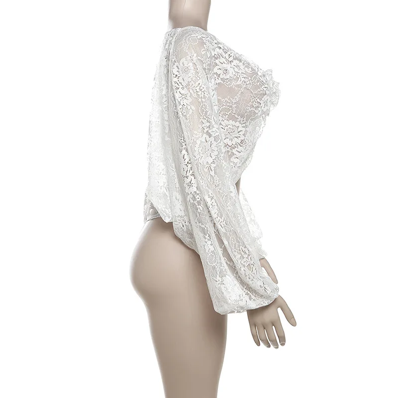 Ootddress Flower Splice Mesh Shirts For Women Sexy See Through Loose Long Sleeve Crop Tops Hot Girls Club Lace Shirt Lady 2025 New 7 Ootddress Flower Splice Mesh Shirts For Women Sexy See Through Loose Long Sleeve Crop Tops Hot Girls Club Lace Shirt Lady 2025 New