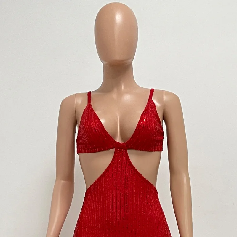 Sexy Hollow High Waist Slit Evening Dress Fashion Sequined Backless Sleeveless Elegant Party Dresses Solid Long Graduation Dress 53 Sexy Hollow High Waist Slit Evening Dress Fashion Sequined Backless Sleeveless Elegant Party Dresses Solid Long Graduation Dress