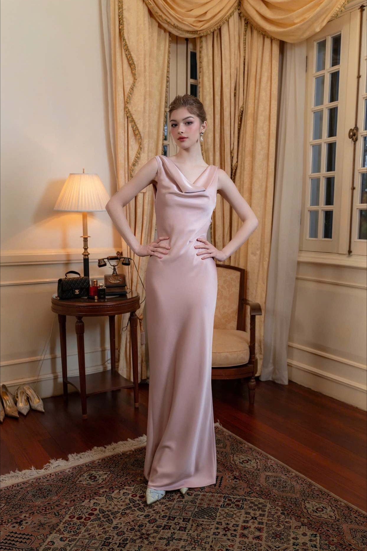 Satin Maxi Dress