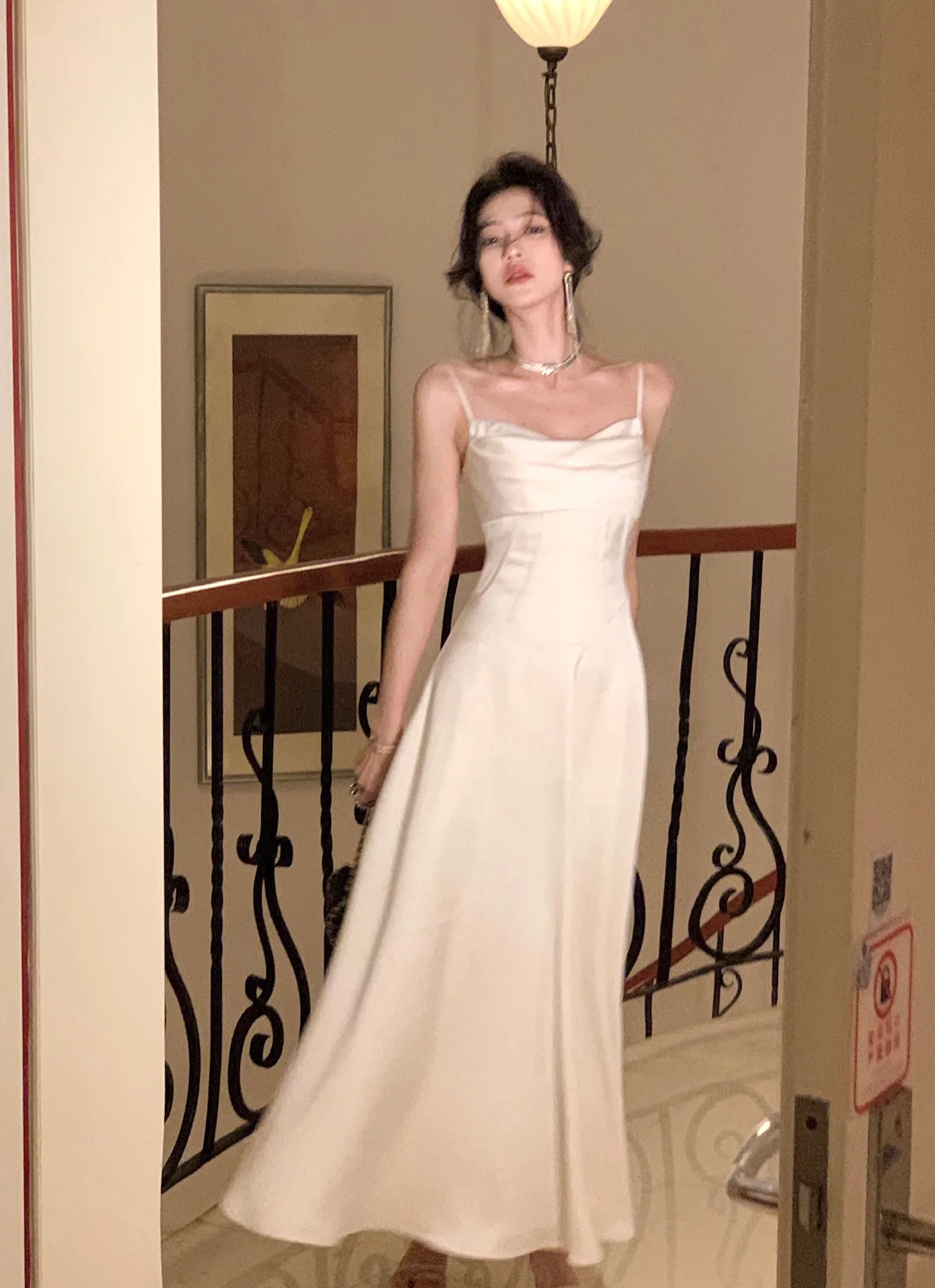 New Summer Satin Midi Dress Women Slim Spaghetti Strap Elegant Party Dresses Wedding Evening Birthday Backless Prom Robe Clothes 16 New Summer Satin Midi Dress Women Slim Spaghetti Strap Elegant Party Dresses Wedding Evening Birthday Backless Prom Robe Clothes