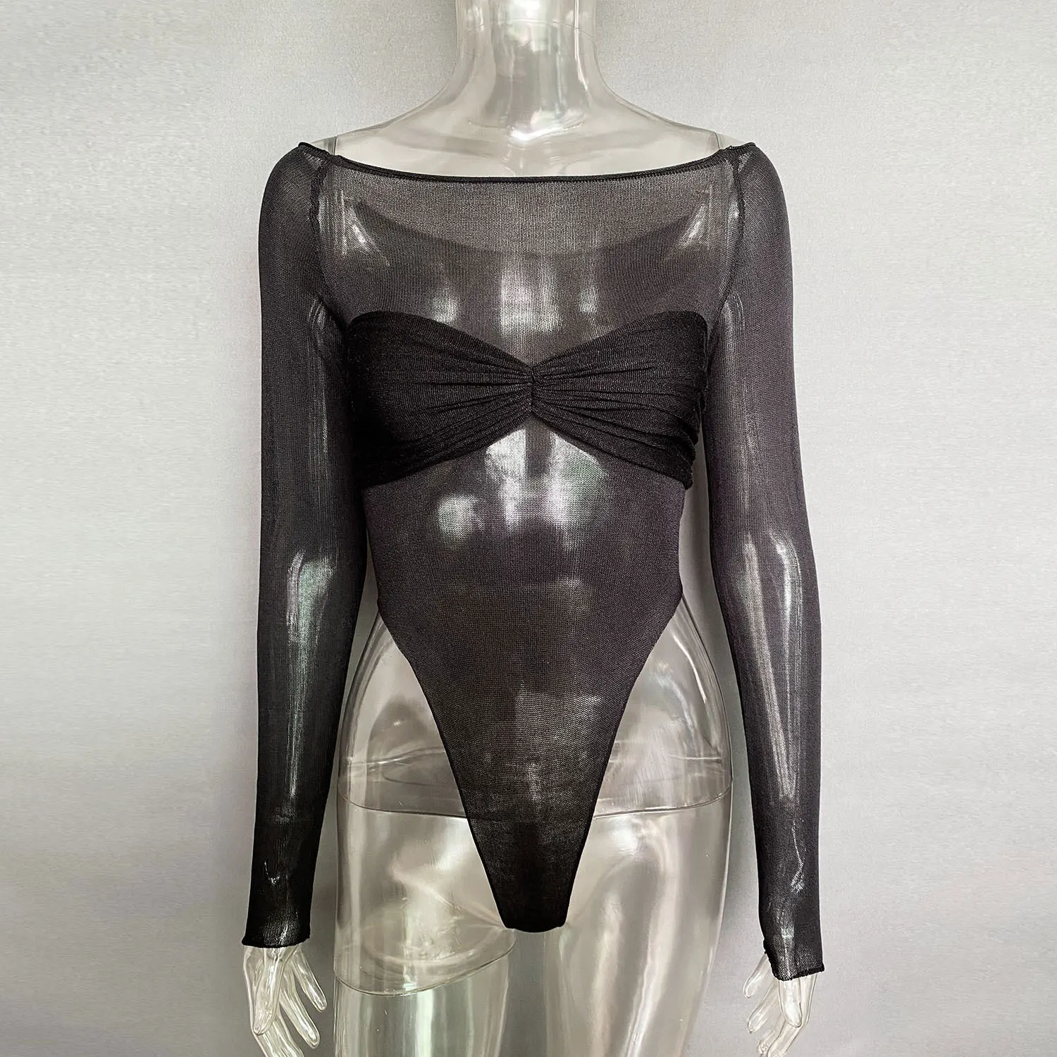 Ootddress Sheer Sexy Bodysuit Lingerie Mesh See-Through Body Tops Women 2025 New Long Sleeve Twist Wrap Backless Top Tees Bodysuits 6 Ootddress Sheer Sexy Bodysuit Lingerie Mesh See-Through Body Tops Women 2025 New Long Sleeve Twist Wrap Backless Top Tees Bodysuits