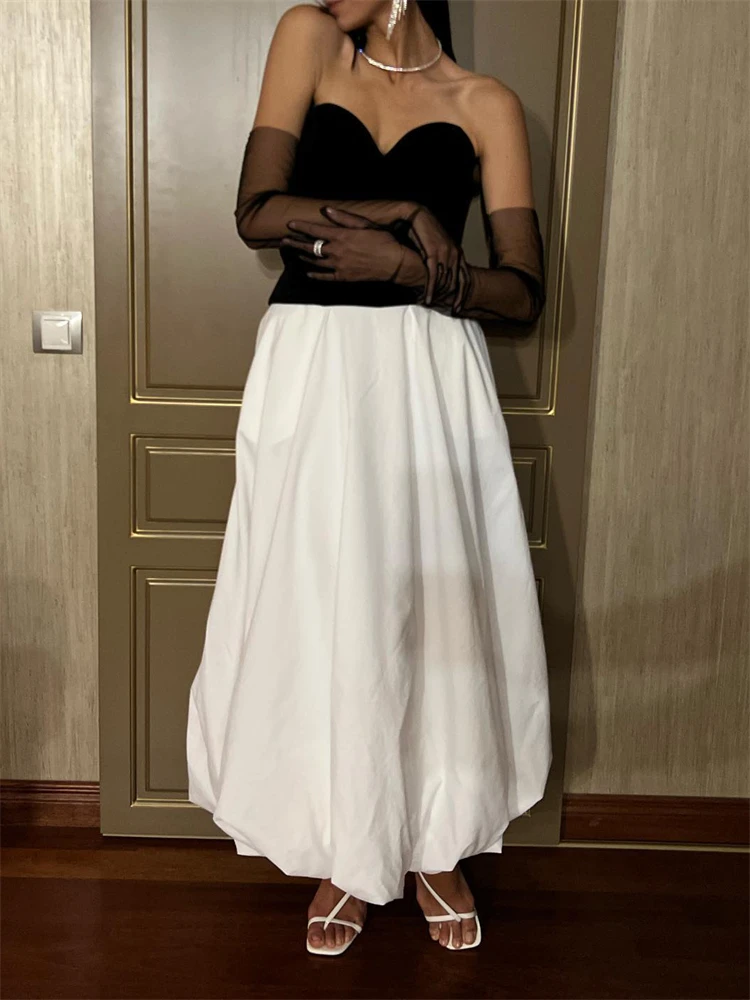 Ootddress Silk Satin White Maxi Skirt Long Ruffled Pleated Skirts Elegant Lantern Pants A-Line Silk Long Skirts For Women 2025 New 9 Ootddress Silk Satin White Maxi Skirt Long Ruffled Pleated Skirts Elegant Lantern Pants A-Line Silk Long Skirts For Women 2025 New