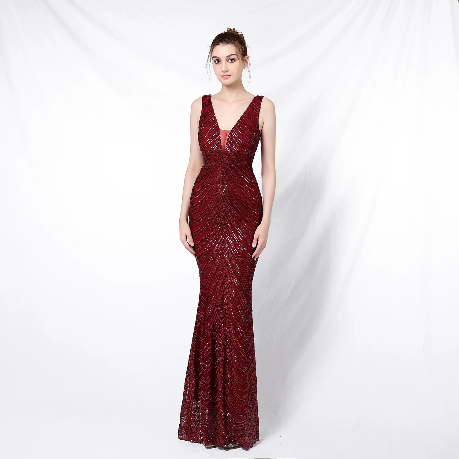 Sexy Backless Sequined Evening Dress High Waist Slim See Though Graduation Dress Solid Party Elegant Long Dresses for Women 2025 6 103A5479.jpg