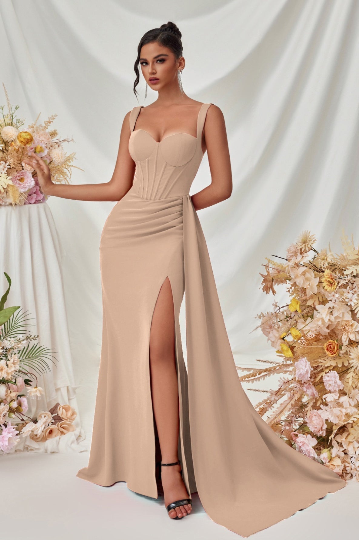 Bodycon Slit Maxi Dress