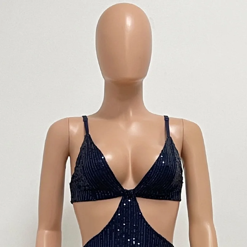 Sexy Hollow High Waist Slit Evening Dress Fashion Sequined Backless Sleeveless Elegant Party Dresses Solid Long Graduation Dress 93 Sexy Hollow High Waist Slit Evening Dress Fashion Sequined Backless Sleeveless Elegant Party Dresses Solid Long Graduation Dress