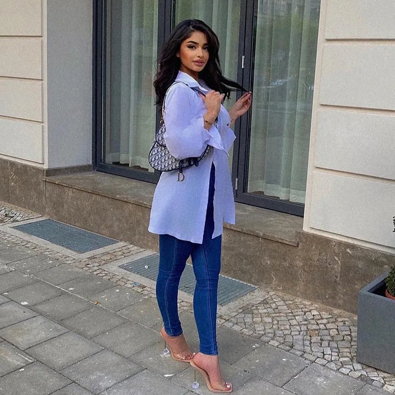 Ootddress Fashion Chic Turn-Down Collar Streetwear Casual Single Breasted Dress 2025 Summer Long Sleeve Shirt Dress For Women 21 Ootddress Fashion Chic Turn-Down Collar Streetwear Casual Single Breasted Dress 2025 Summer Long Sleeve Shirt Dress For Women
