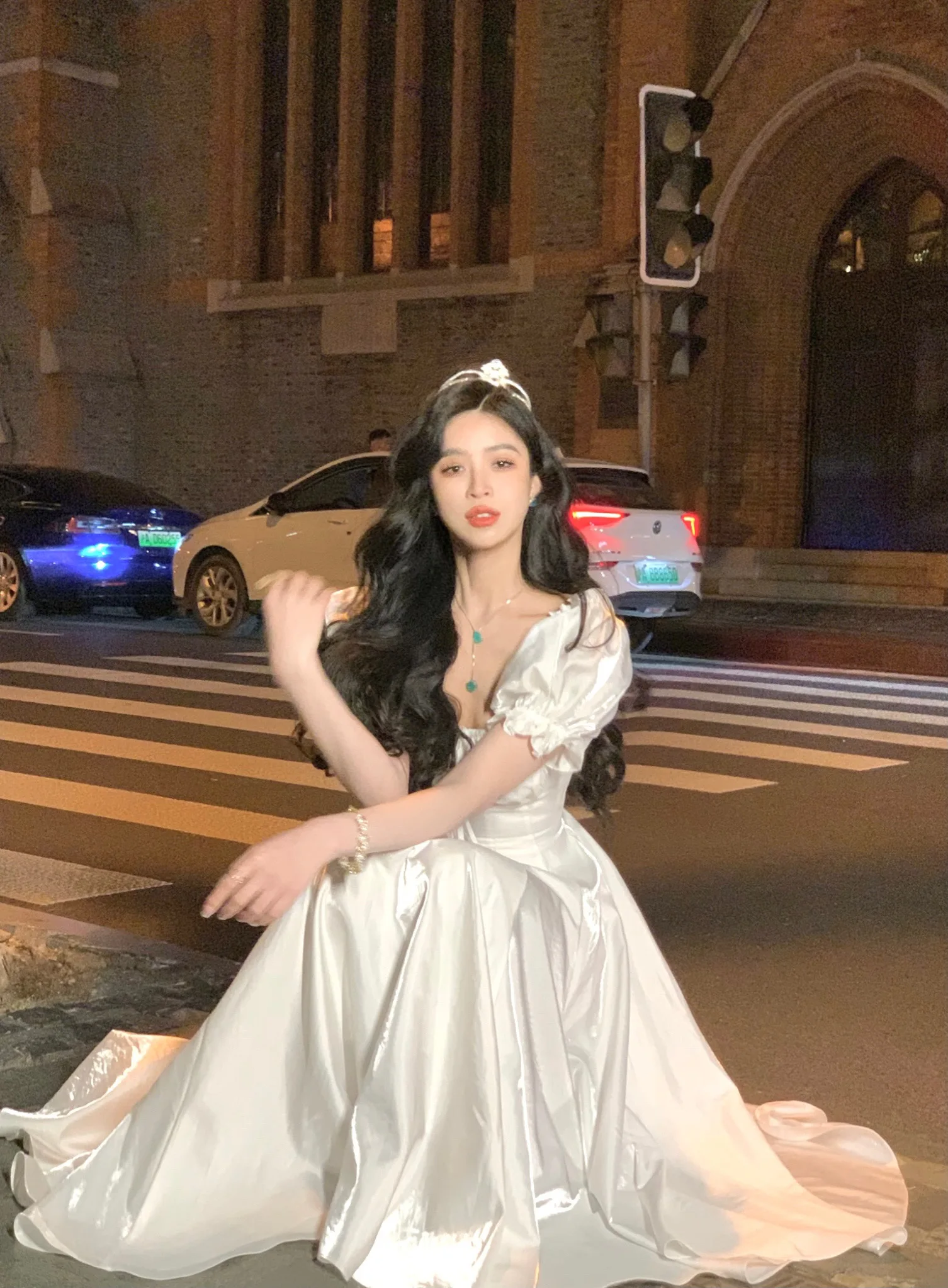 Elegant Evening Party Dress Women 2025 Spring Summer Prom Robe Vestidos Korean A-line Princess Romantic Graduation Dresses New