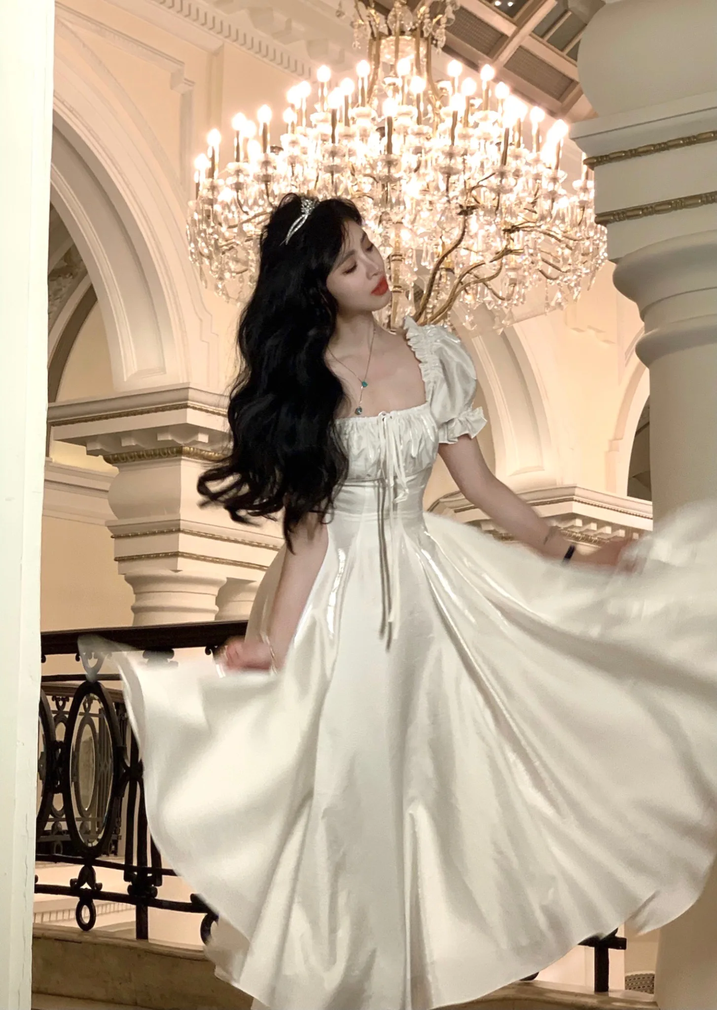 Elegant Evening Party Dress Women 2025 Spring Summer Prom Robe Vestidos Korean A-line Princess Romantic Graduation Dresses New