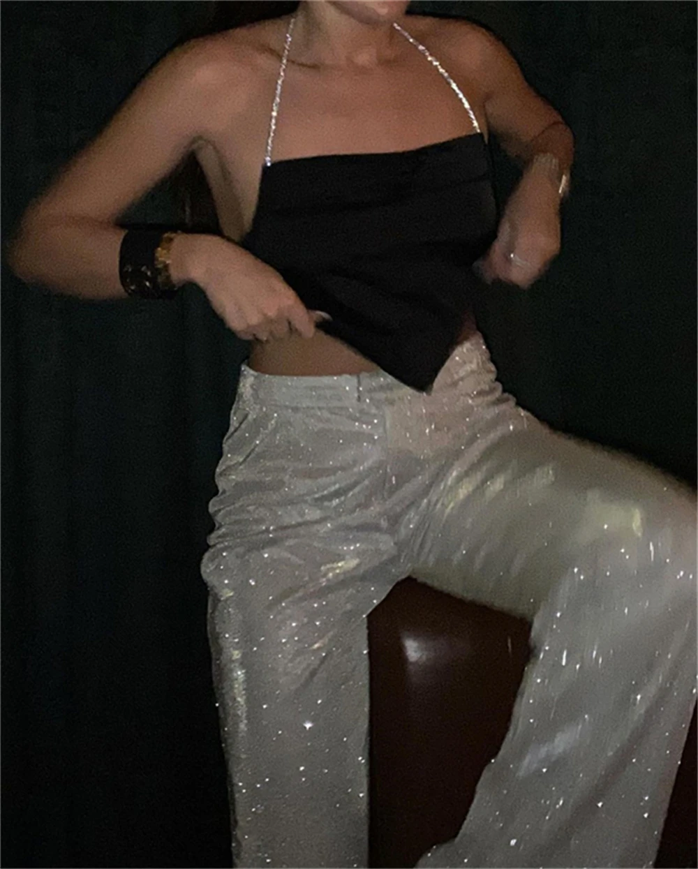 Ootddress Party Sliver Glitter Three Piece Blazer Sets For Women Fashion Clubwear Sparkly Bra And Pants 2 Piece Mathcing Set New 23 Ootddress Party Sliver Glitter Three Piece Blazer Sets For Women Fashion Clubwear Sparkly Bra And Pants 2 Piece Mathcing Set New