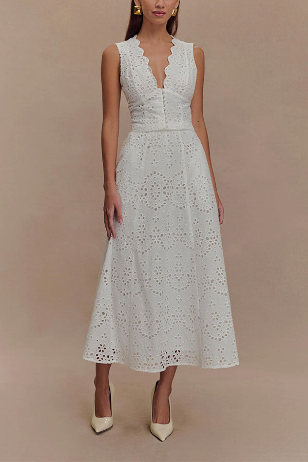 Marina Elegant Broderie Anglaise Set