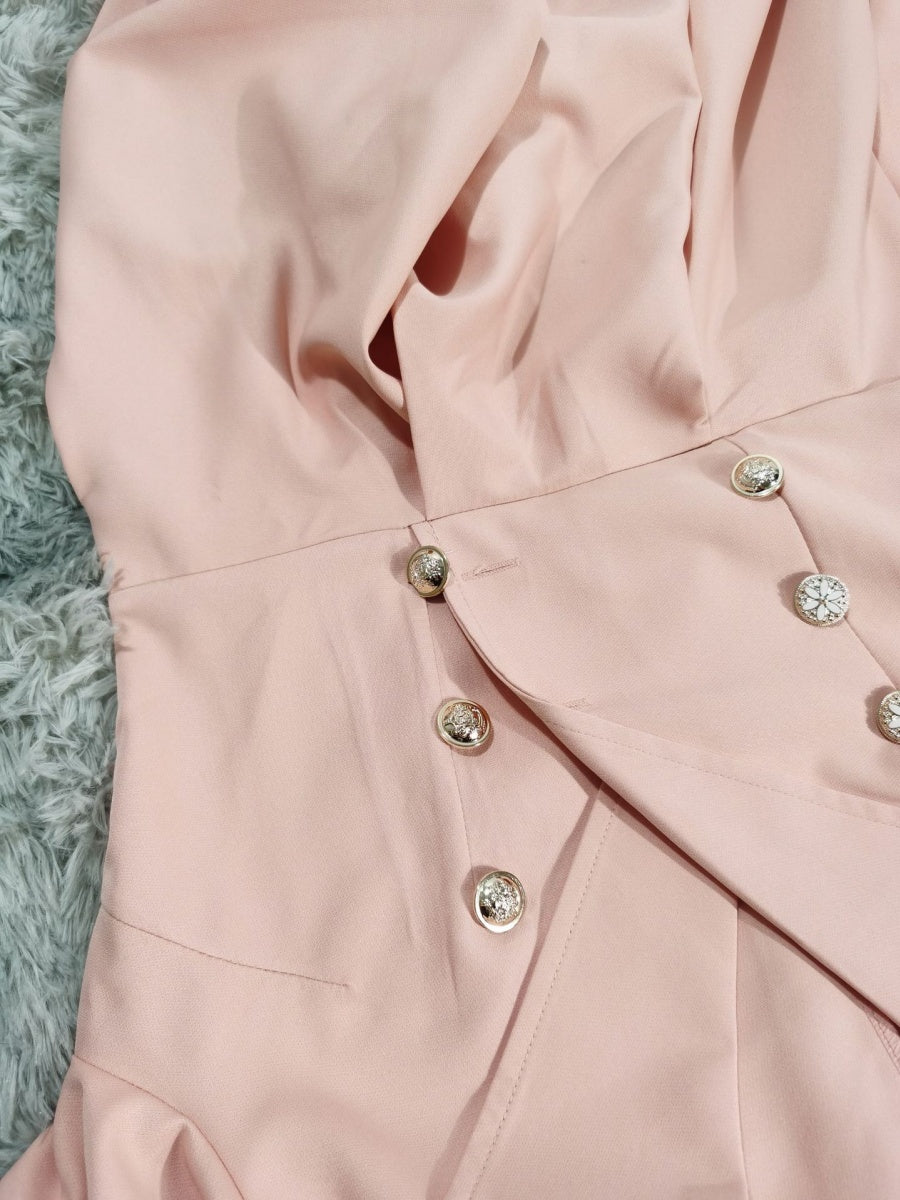 Lapel Trench Dress Commuting Grace Midi Dresses
