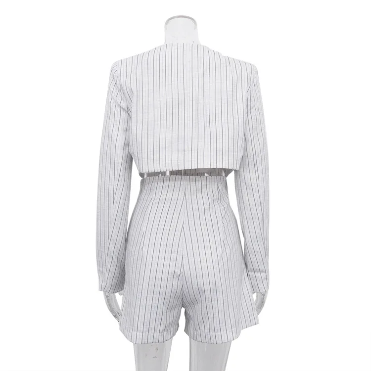 Ootddress Designer Women's Striped Set Casual Oversized Blazer Two Pieces Set For Women Pullover Long Sleeve Shirt Tops And Shorts 6 Ootddress Designer Women's Striped Set Casual Oversized Blazer Two Pieces Set For Women Pullover Long Sleeve Shirt Tops And Shorts