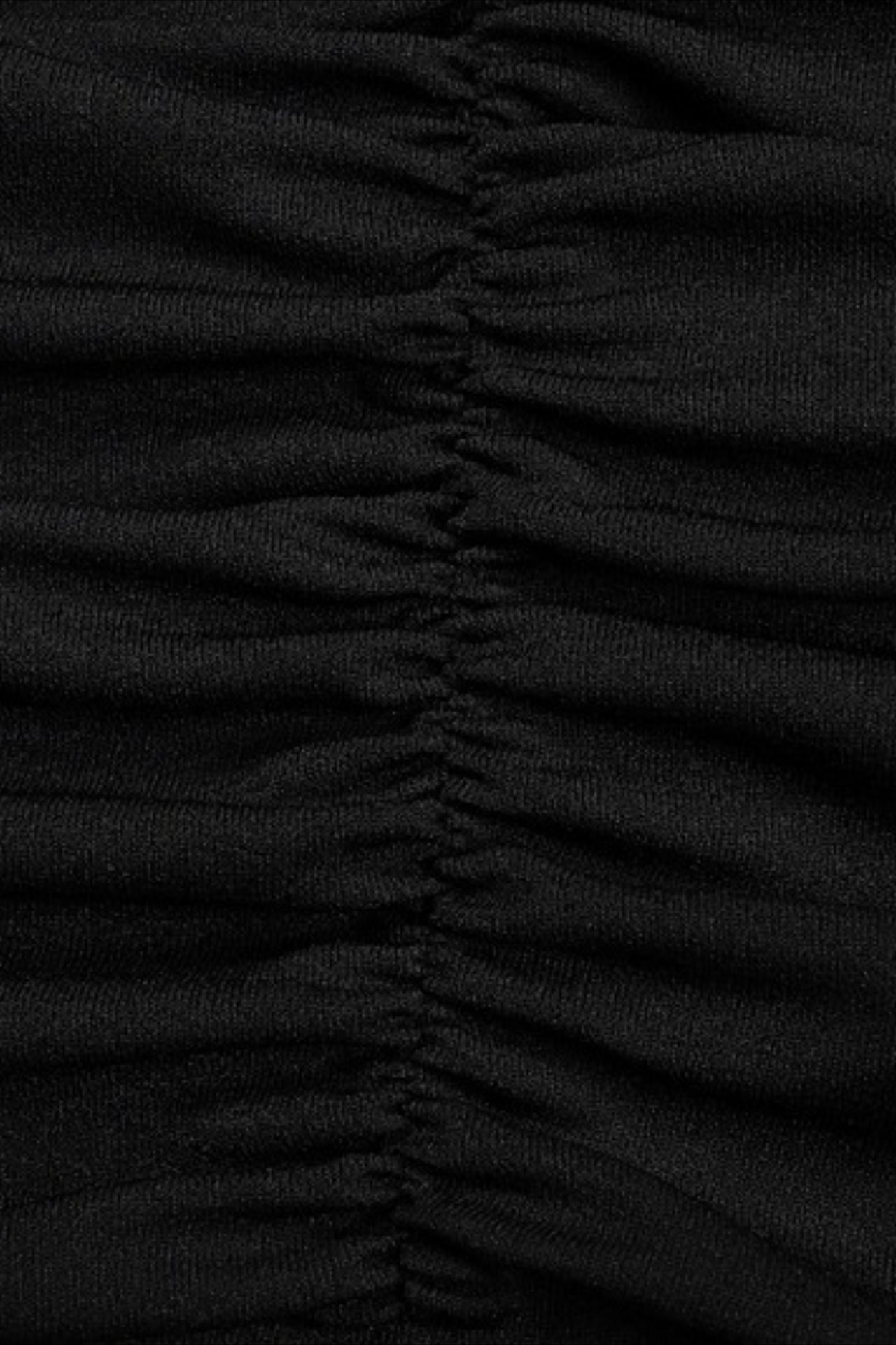 Black Off Shoulder Ruched Sheer Mesh Long Sleeve Metal Hardware Mini Dress