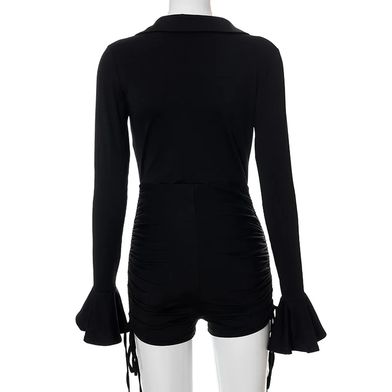 Ootddress Women's Black Deep V-Neck Jumpsuit Bodycon Rompers Sexy Long Sleeve Bodycon Slim Playsuit Overalls Skinny Female Outfits 29 Ootddress Women's Black Deep V-Neck Jumpsuit Bodycon Rompers Sexy Long Sleeve Bodycon Slim Playsuit Overalls Skinny Female Outfits