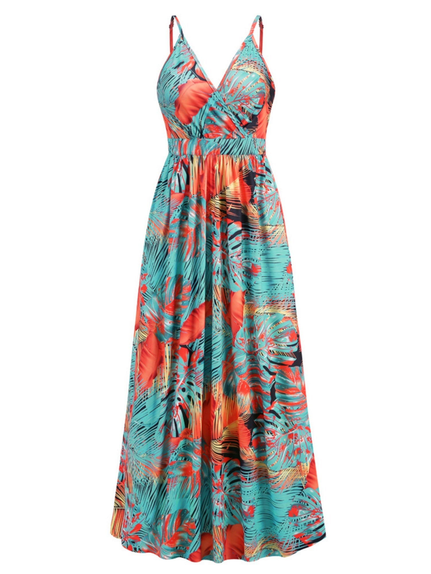 Floral Print Bohemia Camisoles Maxi Dresses