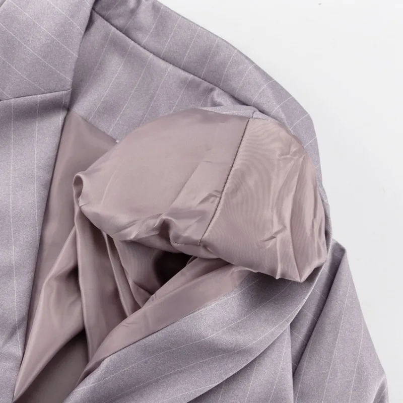 Ootddress Oversized Blazer Suits For Women Loose Slit High Waist Skirts Femme New Street Casual Blazers 2 Piece Sets Womens Outfits