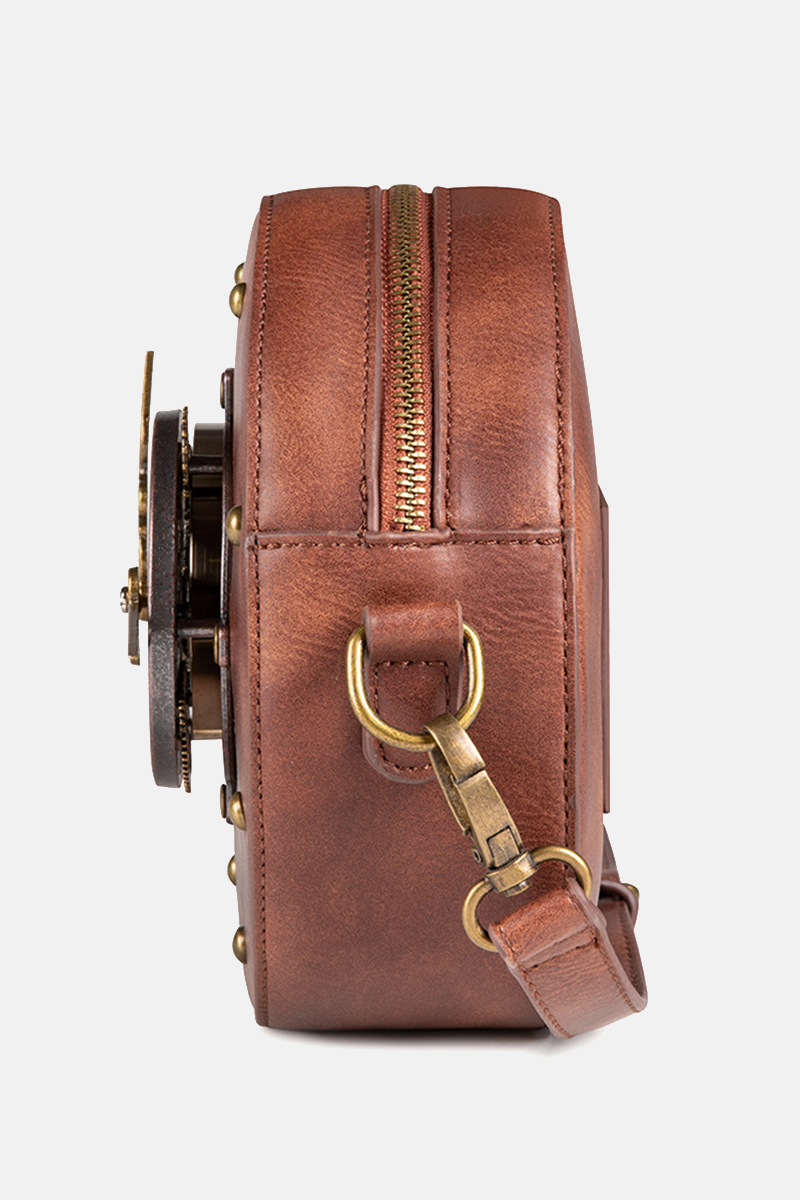 Vintage Punk Patchwork Rivets Metal Accessories Decoration Bags