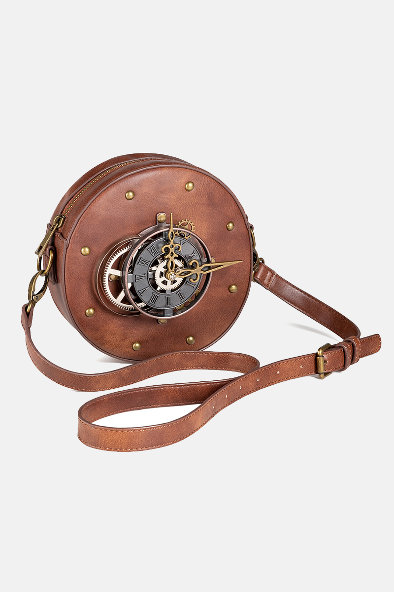 Vintage Punk Patchwork Rivets Metal Accessories Decoration Bags