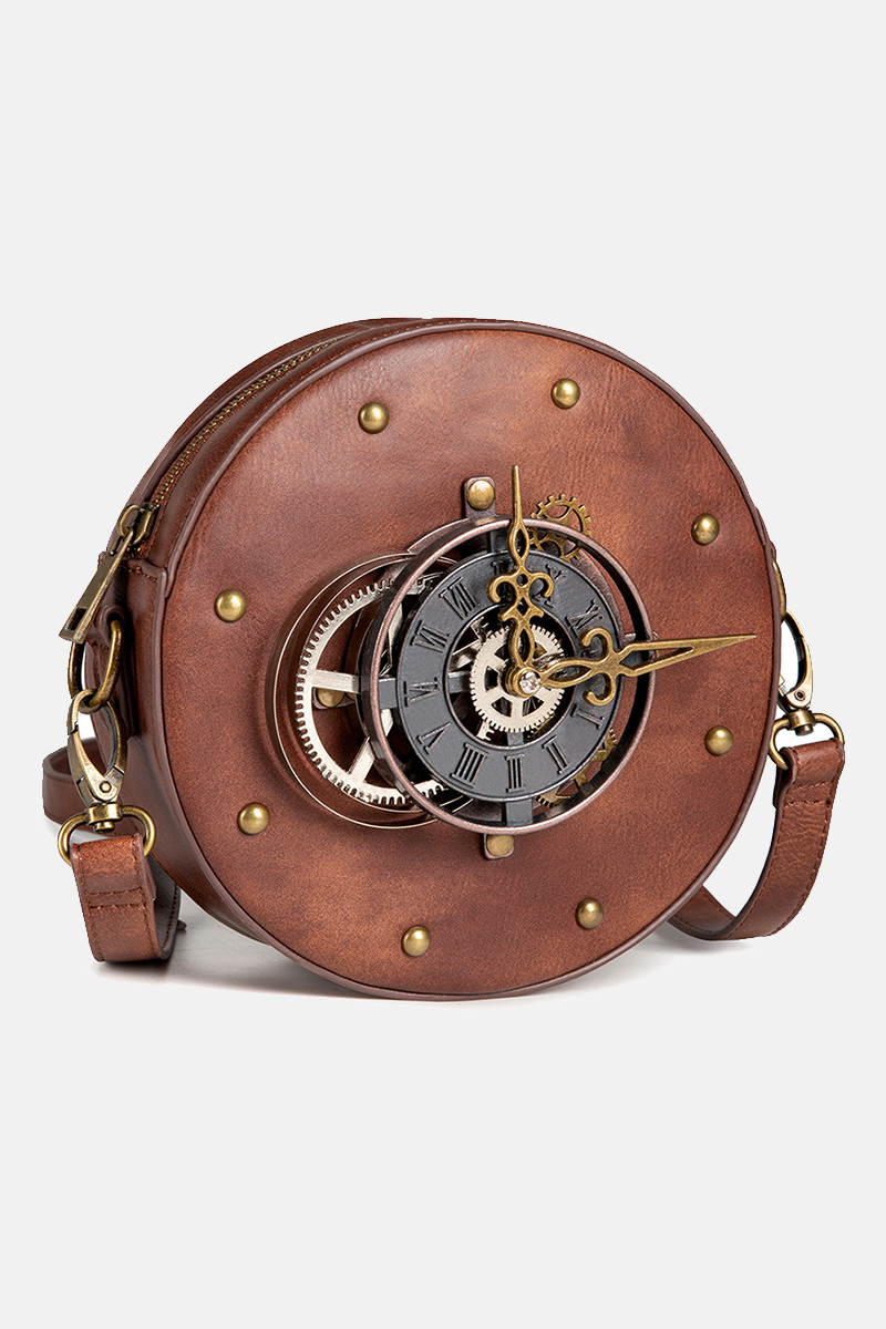 Vintage Punk Patchwork Rivets Metal Accessories Decoration Bags