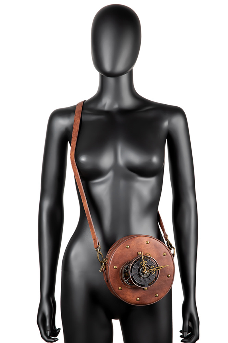 Vintage Punk Patchwork Rivets Metal Accessories Decoration Bags