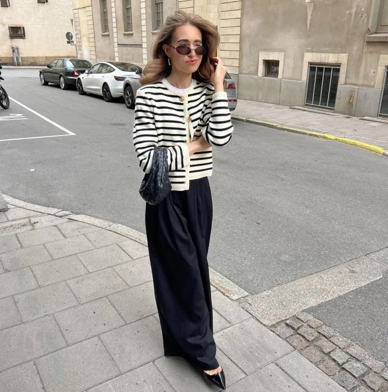 Ootddress Knitted Shorts 2 Piece Sets Womens Outfits Casual Loose Cardigan Sweater Woman Winter Street High Waist Short Suits Women