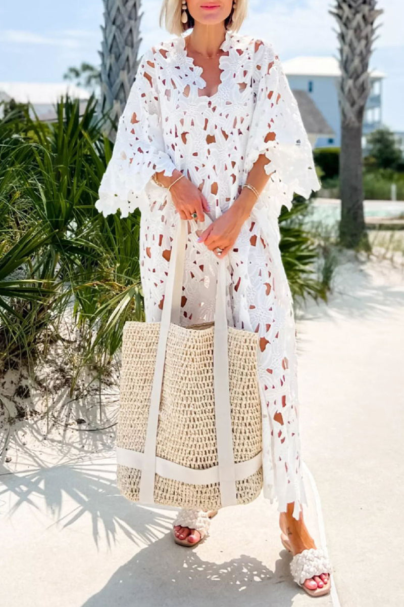 Sexy Vacation Solid Backless Slit Swimwears Cover Up(3 Colors)