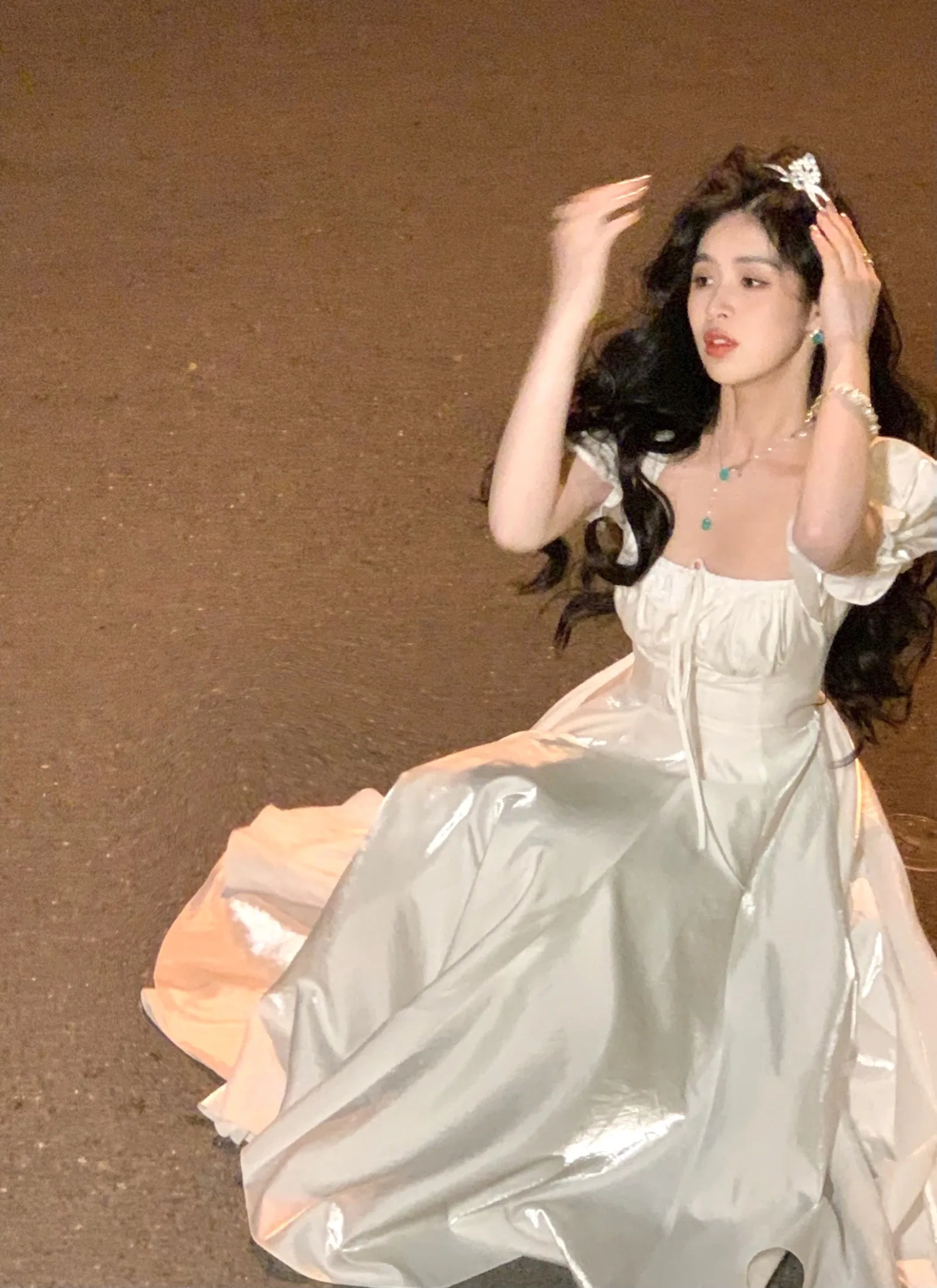 Elegant Evening Party Dress Women 2025 Spring Summer Prom Robe Vestidos Korean A-line Princess Romantic Graduation Dresses New