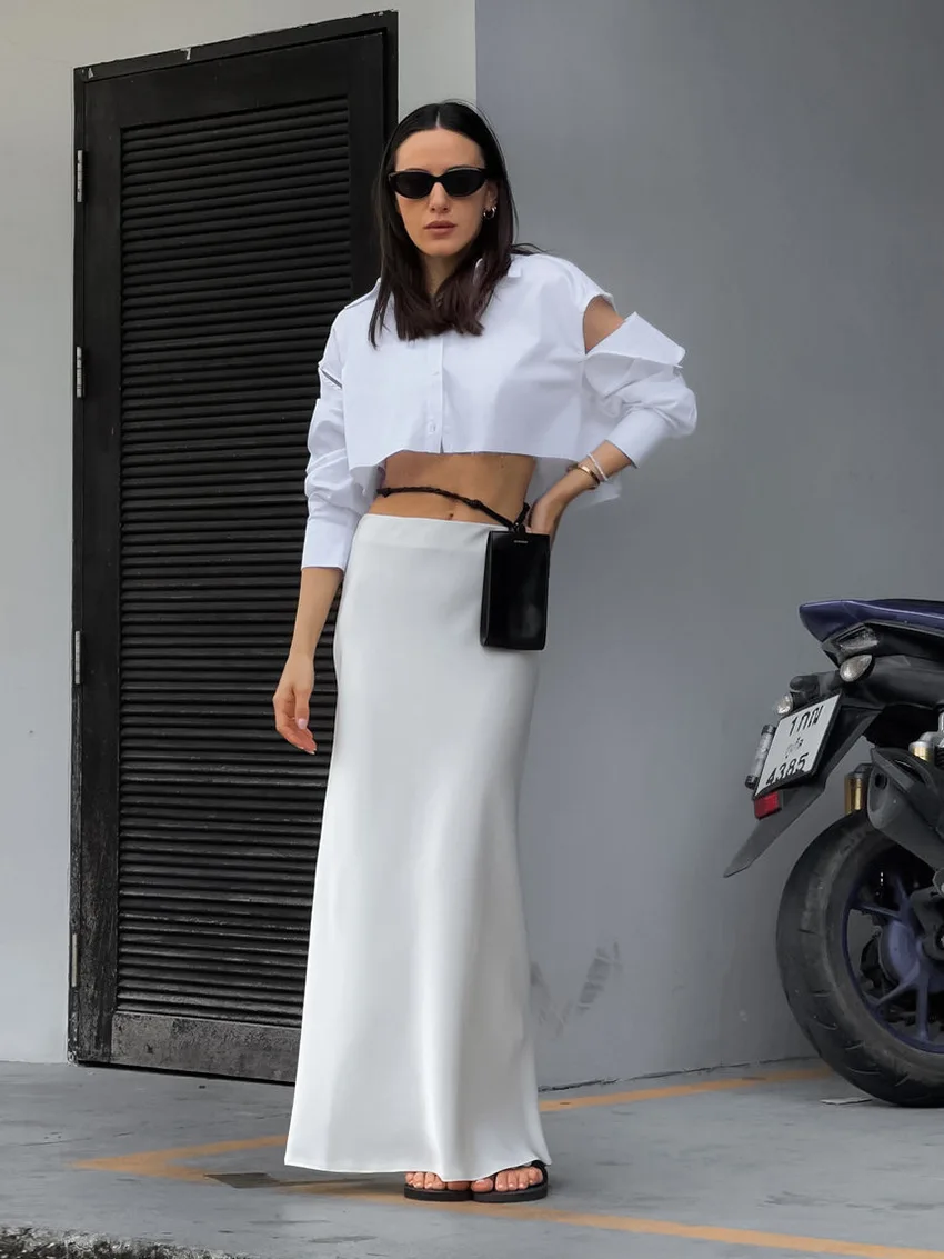 Ootddress Solid Slim Long Skirt With Slit High Waist See Through Casual Maxi Skirts Women's Street Fashion Temperament Skirts Woman 18 Ootddress Solid Slim Long Skirt With Slit High Waist See Through Casual Maxi Skirts Women's Street Fashion Temperament Skirts Woman