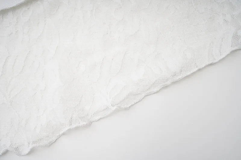 Ootddress Lace Patchwork See-Through Crop top For Women Fashion Sexy Long Sleeve Slim Patchwork Cropped Y2k Top Female Clothes Tee