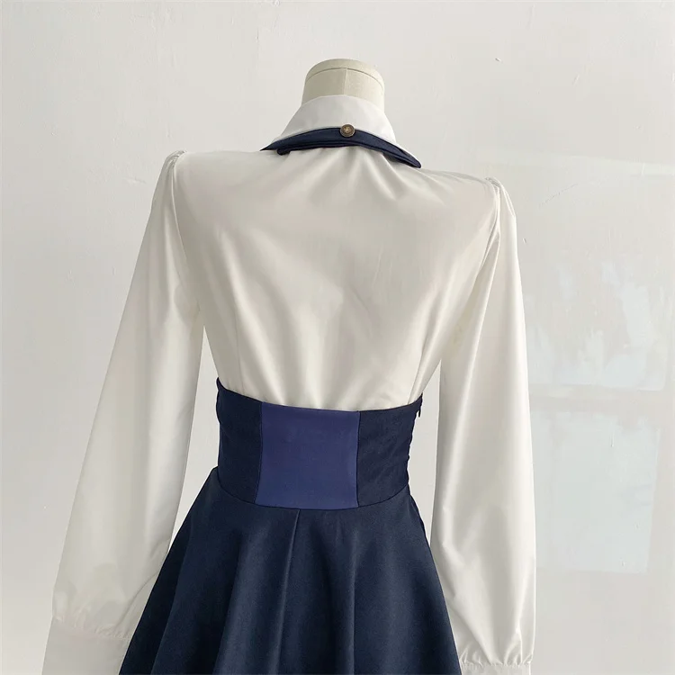 Y2K 3 Piece Set Women Cropped Coat + Long Sleeve Shirt + High Waist Halter Ruffles Mini Dress Korean Chic Fashion Sexy Outfits