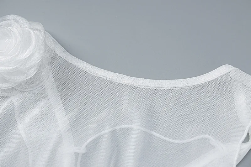 Ootddress See Through Mesh Sexy Backless Crop Top T Shirt For Women Ribbons Lace Up Splice Fungus Solid Hot Girl Club Summer New
