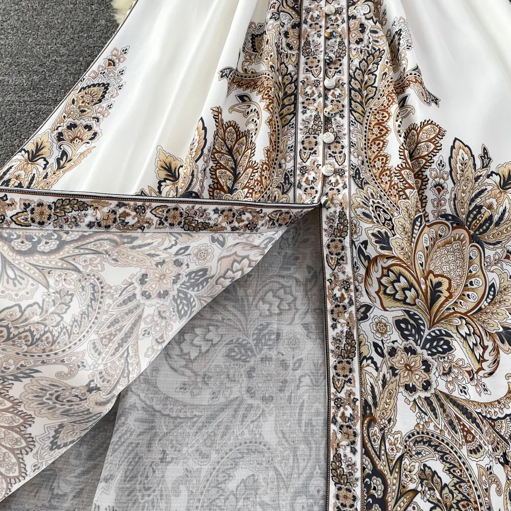 Women Vintage Long Dress Fashion Print A-line Ruffled Elegant Floral Party Dresses Ladies Long Sleeve Casual Long Robe Vestidos 14 Women Vintage Long Dress Fashion Print A-line Ruffled Elegant Floral Party Dresses Ladies Long Sleeve Casual Long Robe Vestidos