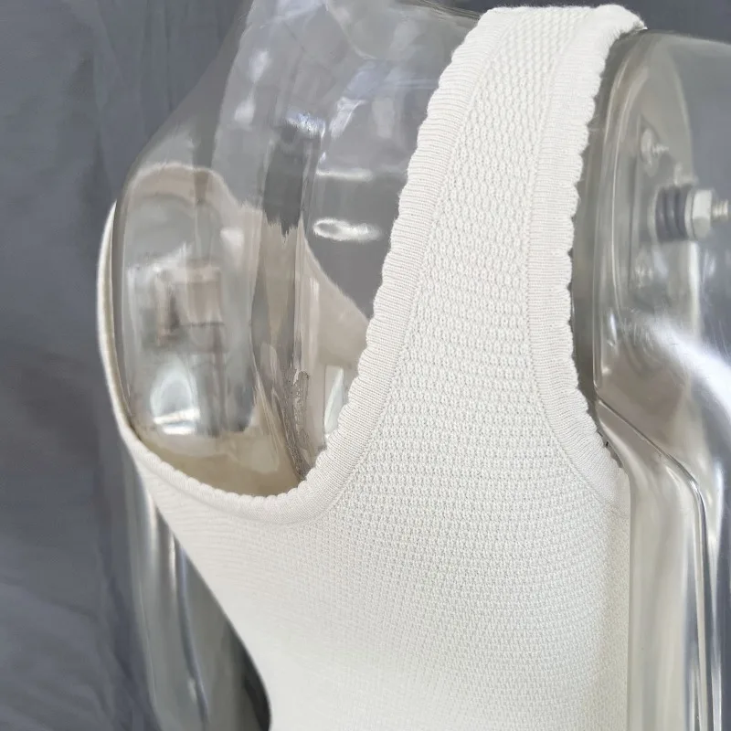 Ootddress Retro Deep V Neck Crop Top Women Y2k Ruffle Vintage Tank Tops Womens Tie Up Bow Knitted Woman Backless Cute Tops 2025 New