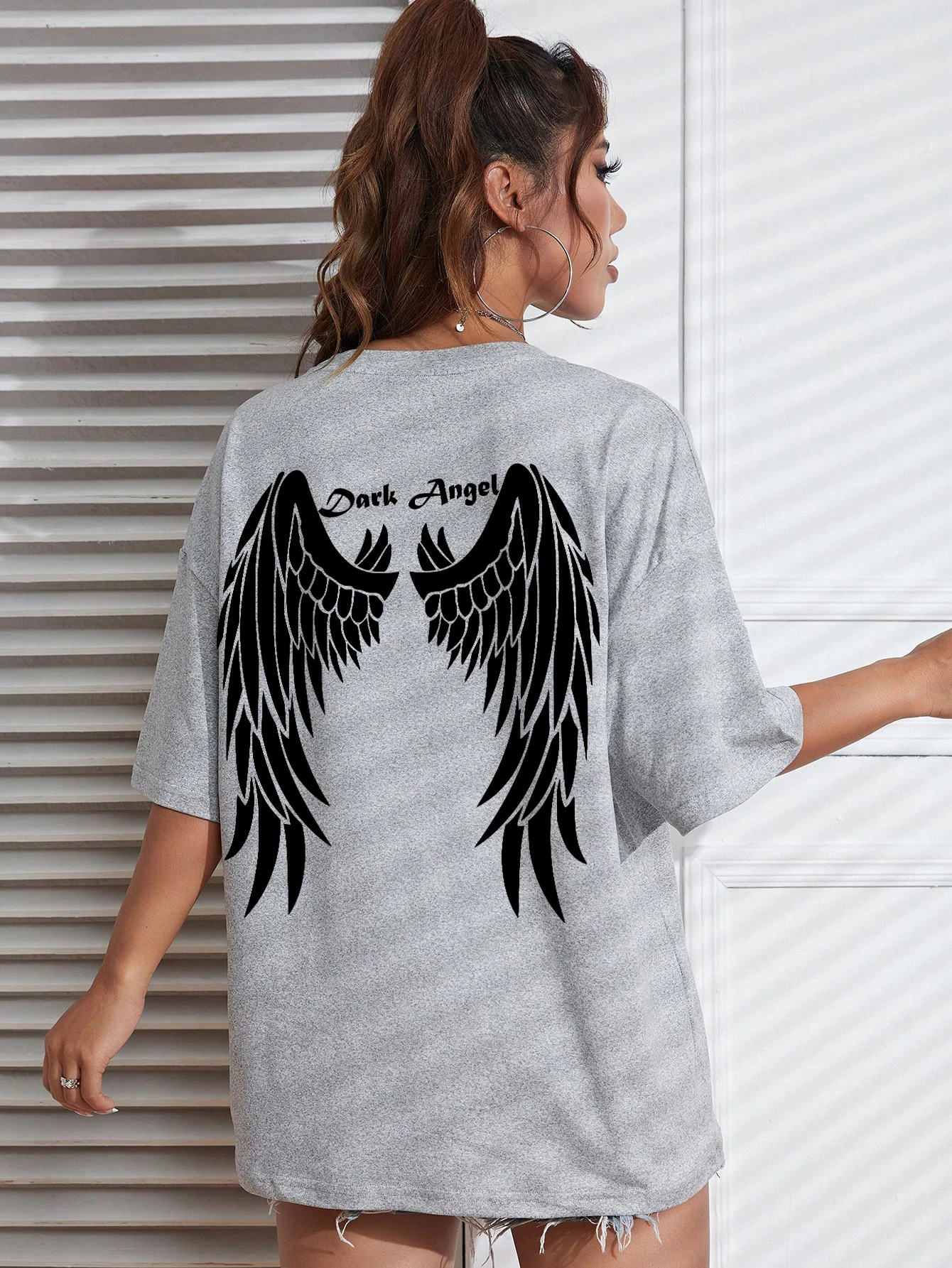 Dark Angel Wing Hot sale Graphic Printed T-Shirts For Women Loose Oversized Clothing Hip Hop Street Tshirt Cotton Short Sleeves 11 Dark Angel Wing Hot sale Graphic Printed T-Shirts For Women Loose Oversized Clothing Hip Hop Street Tshirt Cotton Short Sleeves
