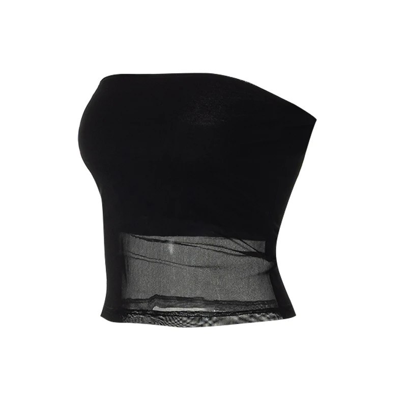 Mesh Corset Black Y2K Tops Women Transparent Crop Top Stretch Tube Top Sexy Cami Tops Summer Streetwear 19 Mesh Corset Black Y2K Tops Women Transparent Crop Top Stretch Tube Top Sexy Cami Tops Summer Streetwear
