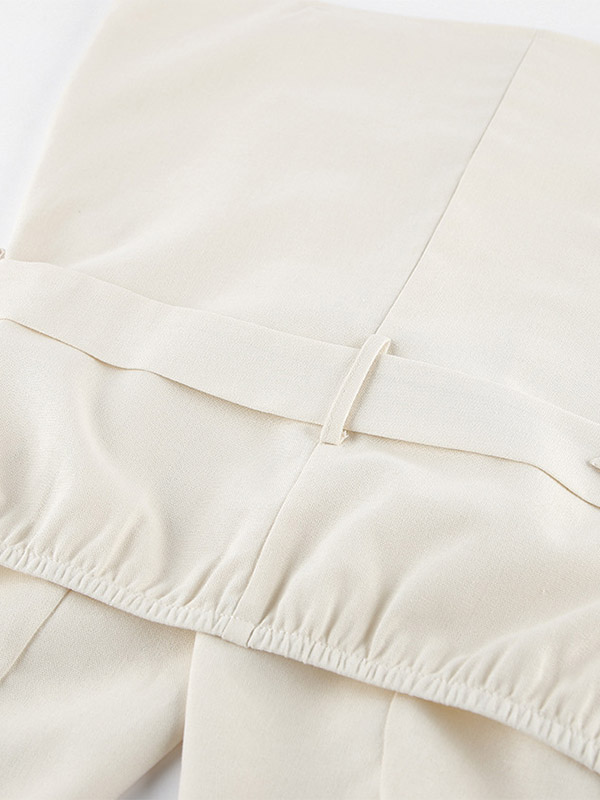 Blouse For Women Khaki Cotton Linen Halter Backless Casual Lace Up Sash Sleeveless Tops