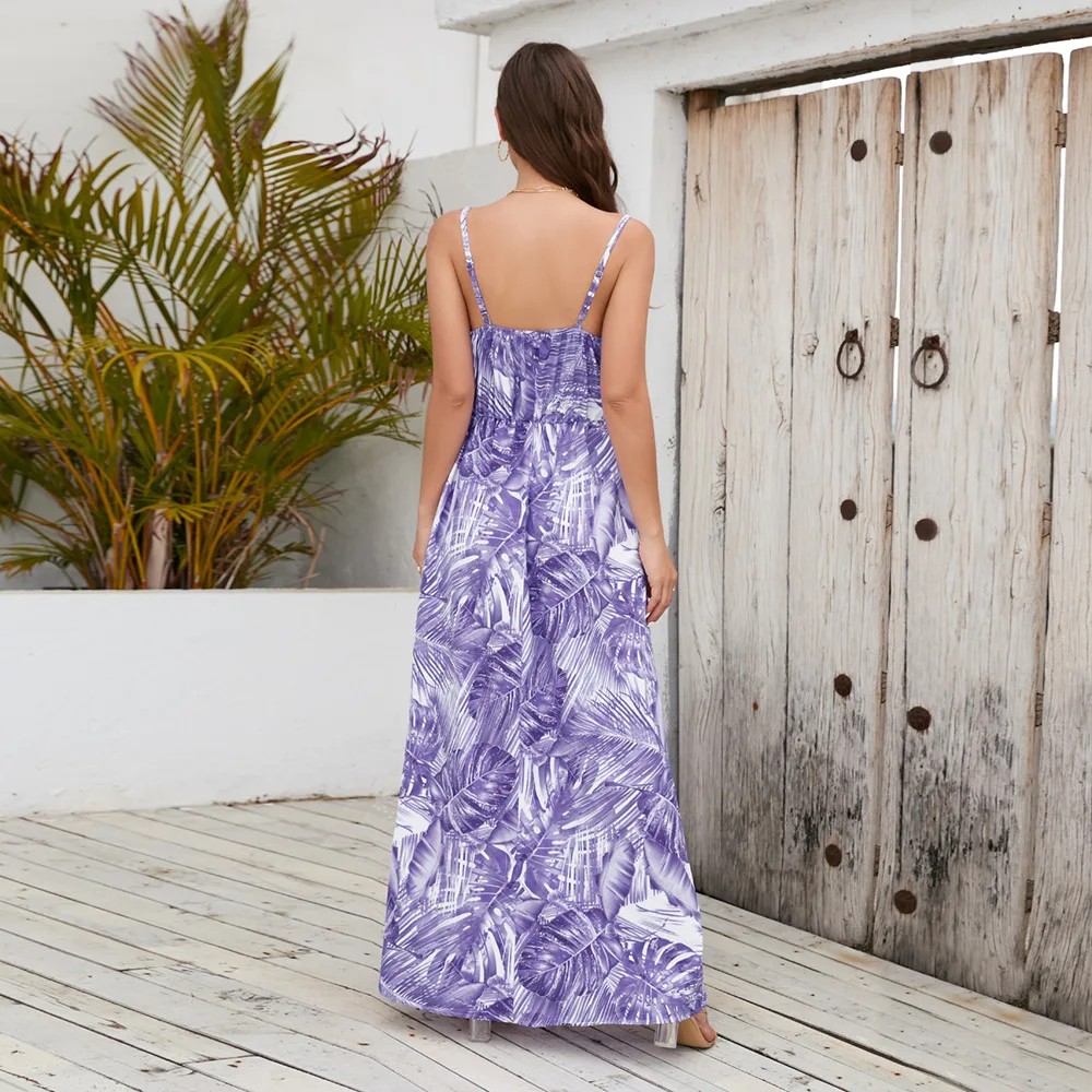 Bohemian Style Print Spaghetti Strap Dresses Women Sexy V-neck Backless Beach Vacation Long Dress Female Vestido 2025 Summer New 38 LQ479-zi-(4).jpg