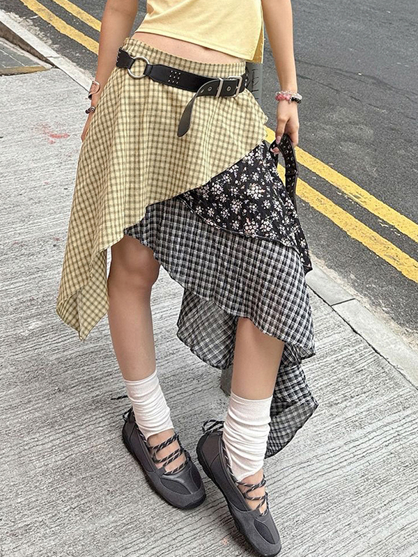 Niche Wasteland Style Street Maxi Skirt