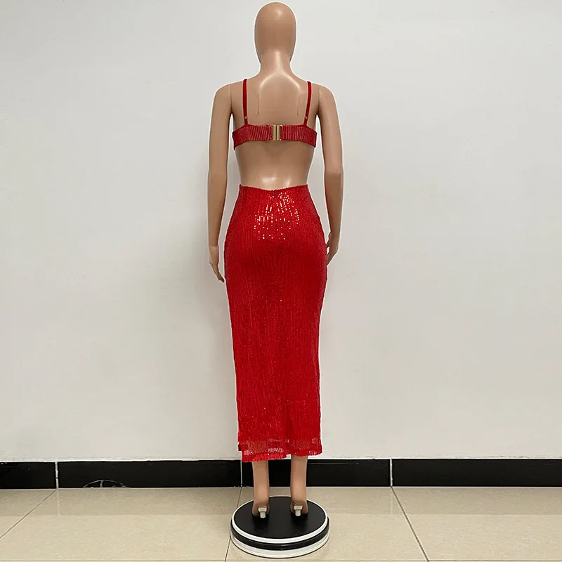 Sexy Hollow High Waist Slit Evening Dress Fashion Sequined Backless Sleeveless Elegant Party Dresses Solid Long Graduation Dress 52 Sexy Hollow High Waist Slit Evening Dress Fashion Sequined Backless Sleeveless Elegant Party Dresses Solid Long Graduation Dress