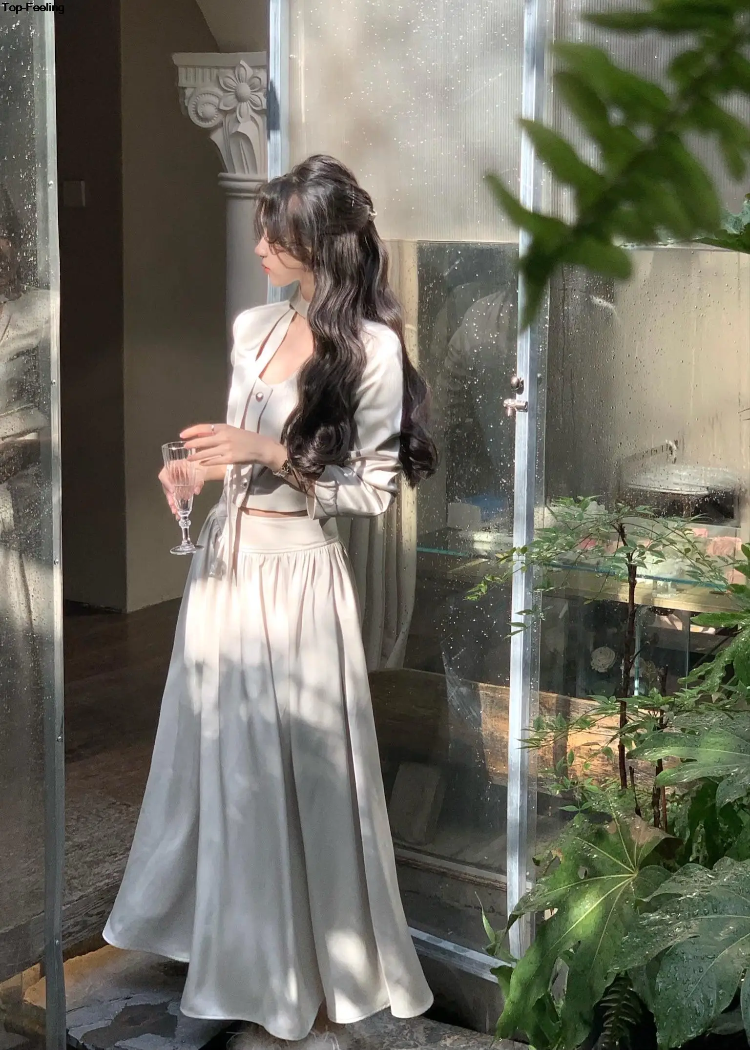 Autumn New Elegant Skirt 2 Piece Sets for Women's Korean Fashion Button Blazer High Waist A-line Skirts Suit Y2k Outfits Clothes 10 Autumn New Elegant Skirt 2 Piece Sets for Women's Korean Fashion Button Blazer High Waist A-line Skirts Suit Y2k Outfits Clothes