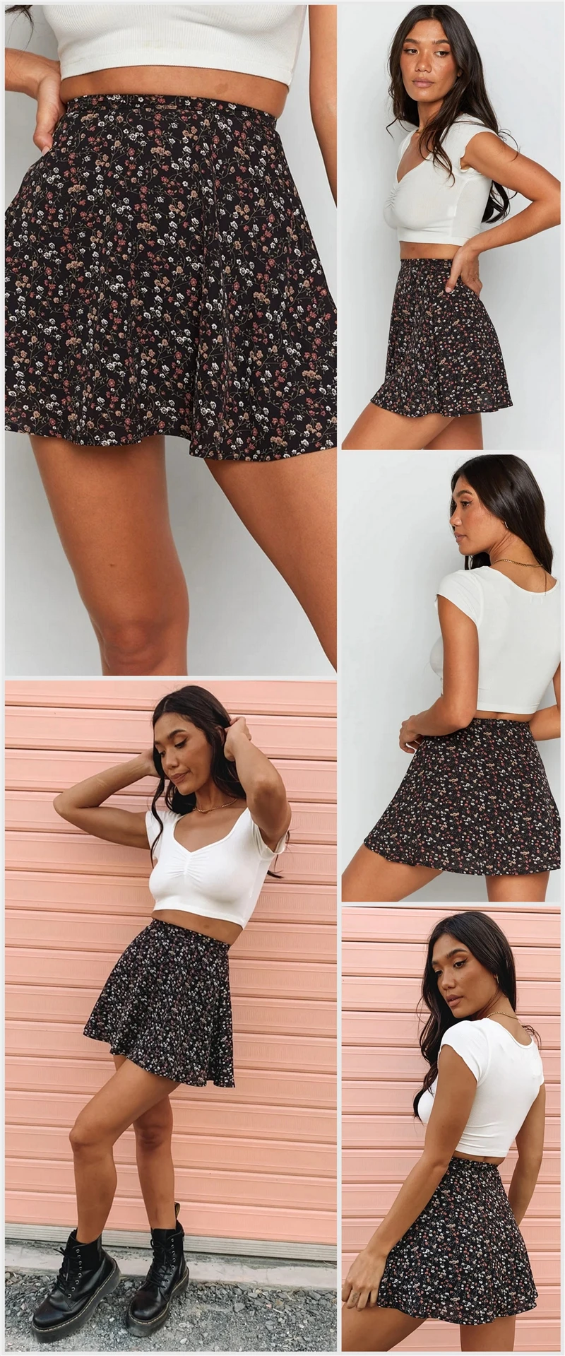 Ootddress Boho Floral Print Party Skirt Summer New High Waist Pleated Skirt Short Beach Sexy Frills Mini Skirts For Women 2025 28 Ootddress Boho Floral Print Party Skirt Summer New High Waist Pleated Skirt Short Beach Sexy Frills Mini Skirts For Women 2025