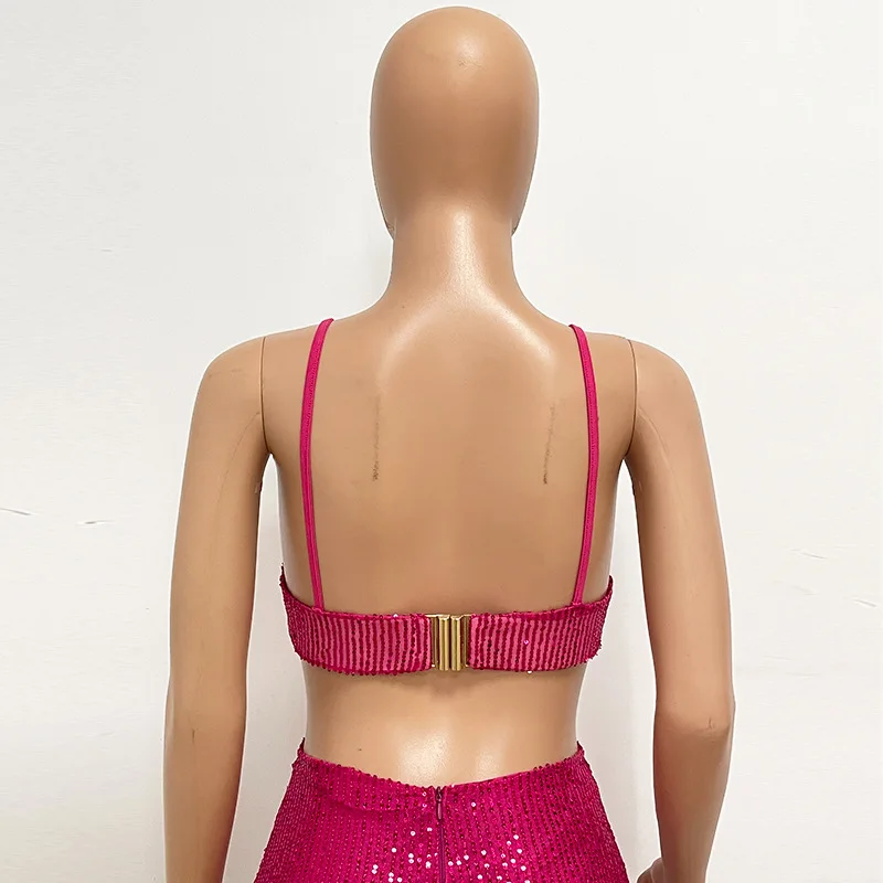 Sexy Hollow High Waist Slit Evening Dress Fashion Sequined Backless Sleeveless Elegant Party Dresses Solid Long Graduation Dress 128 undefined