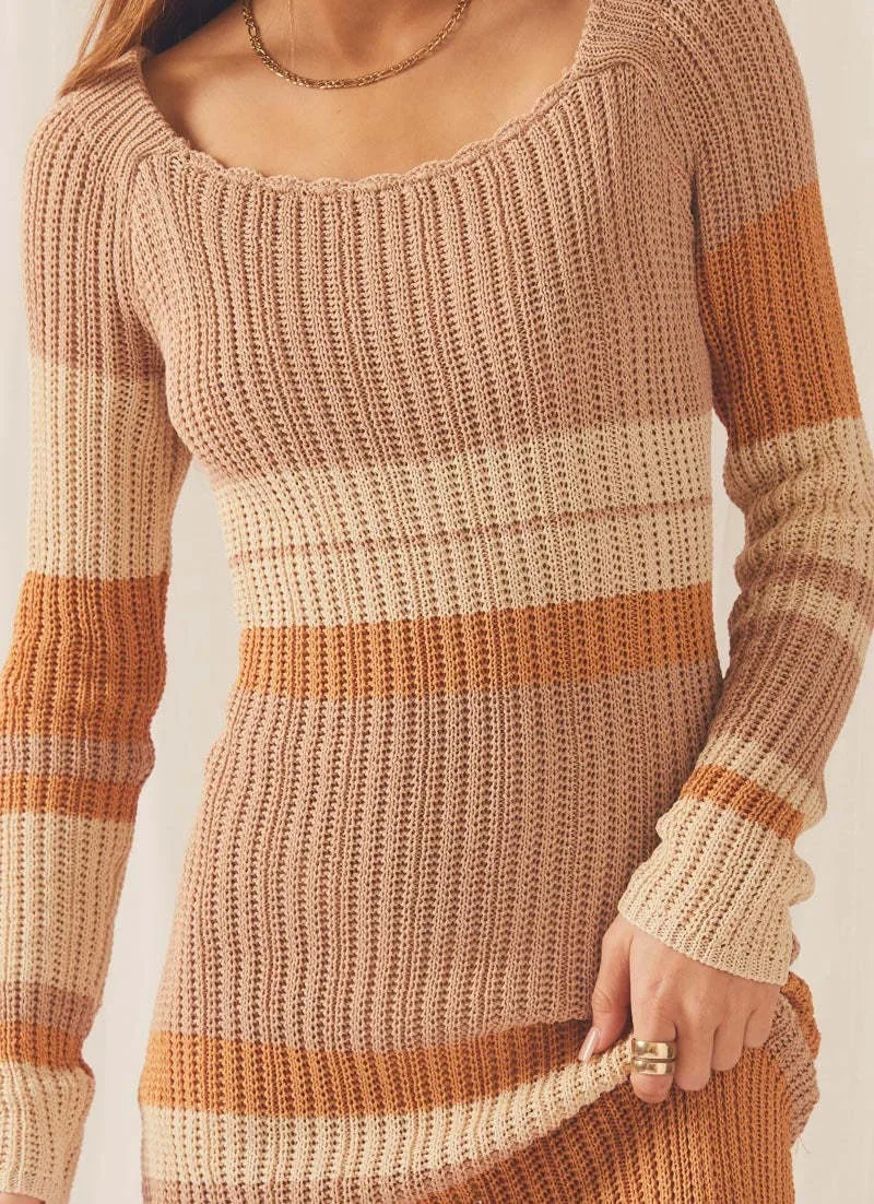 Ootddress Hollow Out Knitwear Striped Maxi Dress For Women Contrast High Waist Long Sleeve Elegant Holiday Autumn Long Dress Female 17 Ootddress Hollow Out Knitwear Striped Maxi Dress For Women Contrast High Waist Long Sleeve Elegant Holiday Autumn Long Dress Female