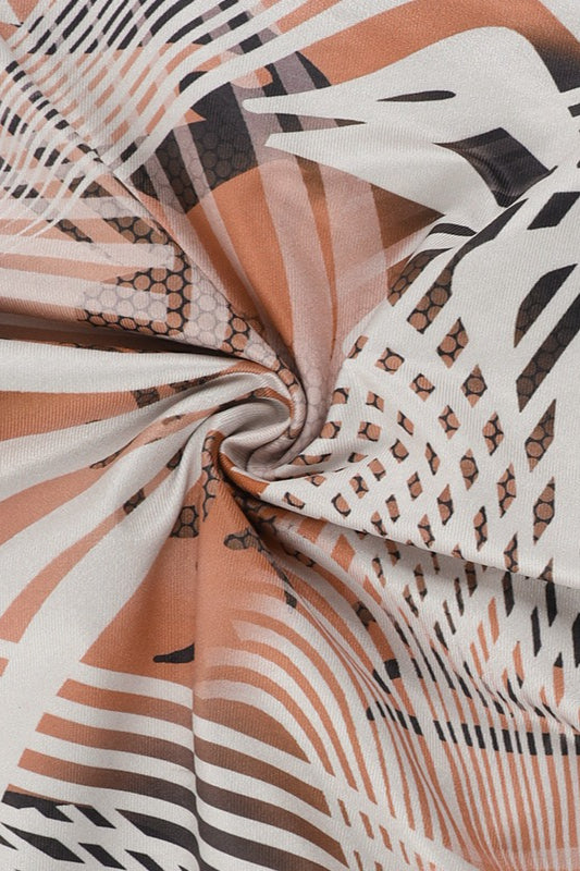 Zebra Print Halter Deep V Neck Wrap Mini Dress