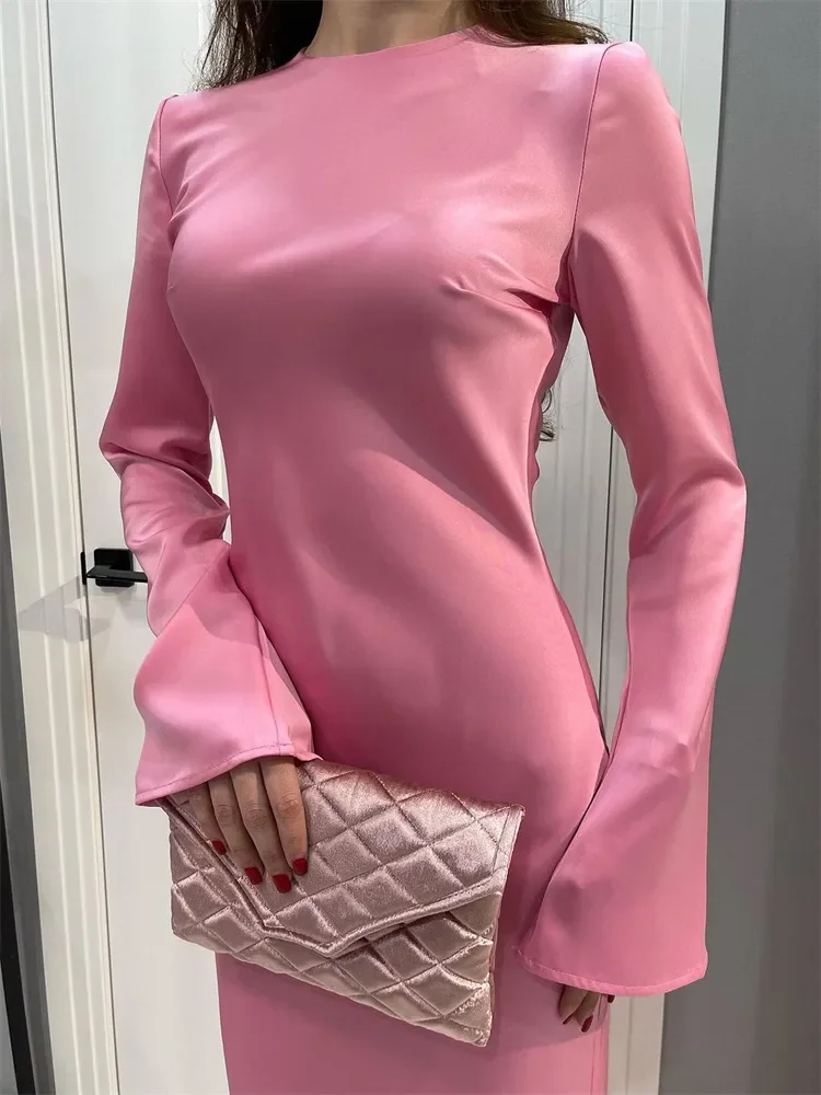 Ootddress Stain Slim Maxi Dresses For Women Elegant Solid Party Evening Dress Women's High Waist Luxury Femme Autumn Fashion Dress 10 Ootddress Stain Slim Maxi Dresses For Women Elegant Solid Party Evening Dress Women's High Waist Luxury Femme Autumn Fashion Dress
