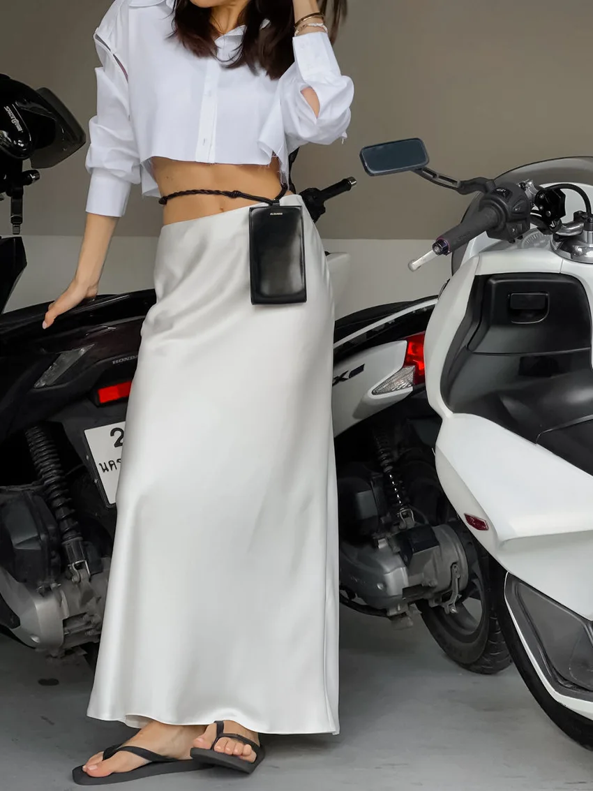 Ootddress Solid Slim Long Skirt With Slit High Waist See Through Casual Maxi Skirts Women's Street Fashion Temperament Skirts Woman 19 Ootddress Solid Slim Long Skirt With Slit High Waist See Through Casual Maxi Skirts Women's Street Fashion Temperament Skirts Woman