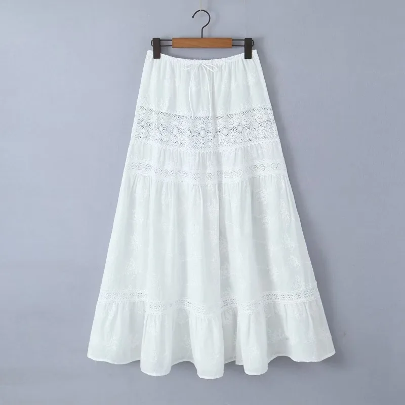Ootddress Women‘s Casual 2 Piece Sets Bandage Sleeveless Crop Top See Through Lace Up A Line Maxi Dress Holiday Party Lady Outfits 11 Ootddress Women‘s Casual 2 Piece Sets Bandage Sleeveless Crop Top See Through Lace Up A Line Maxi Dress Holiday Party Lady Outfits